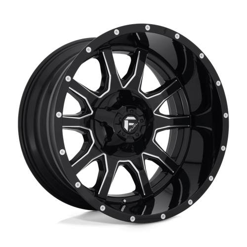 Fuel D627 VANDAL Gloss Black Milled 22x12 -43 8X170 125.1