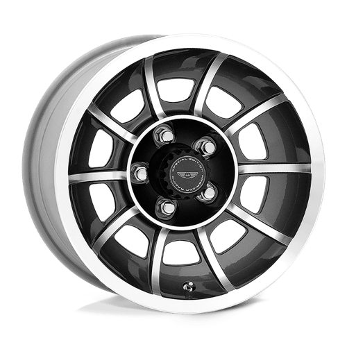 American Racing Vintage VN47 VECTOR Anthracite Gray W/ Machined Face 15x8.5 +06 5X120.65 86.2