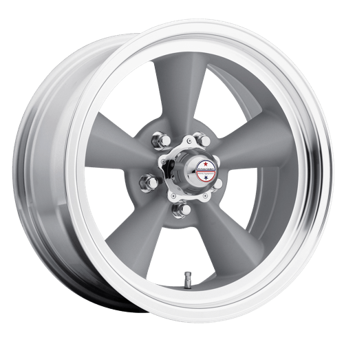 American Racing Vintage VN309 TT O Vintage Silver W/ Machined Lip 15x8.5 -24 5X120.65 83.06