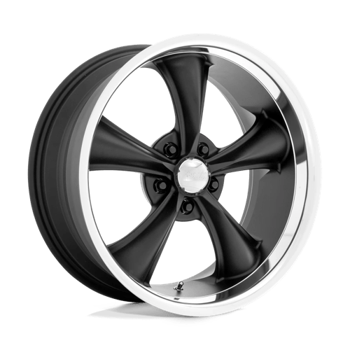 American Racing Vintage VN338 BOSS TT Textured Black W/ Diamond Cut Lip 20x10 +35 5X120 74.1