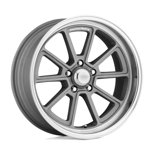 American Racing Vintage VN510 DRAFT Vintage Silver W/ Diamond Cut Lip 18x10 +0 5X114.3 72.6