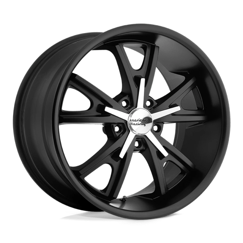 American Racing Vintage VN801 DAYTONA Satin Black W/ Machined Face 22x11 +38 5X114.3 72.6