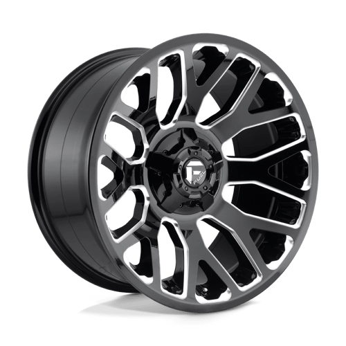 Fuel D607 WARRIOR Gloss Black Milled 20x10 -18 8X165.1 125.1