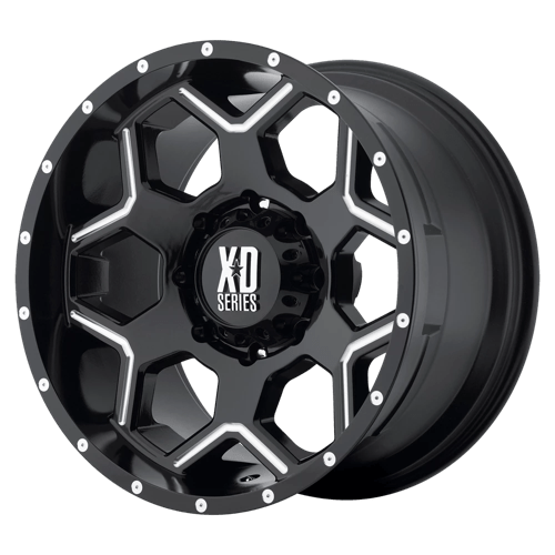 XD XD812 CRUX Gloss Black Milled 18x9 +18 5X127 78.3