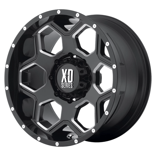 XD XD813 BATALLION Gloss Black Milled 20x10 -24 5X127 78.3