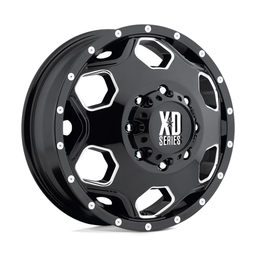 XD XD815 BATALLION Dually Gloss Black W/ Milled Accents 22x8.25 -200 8X200 142