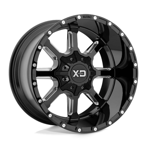 XD XD838 MAMMOTH Gloss Black Milled 24x14 -76 6X135/6X139.7 106.25