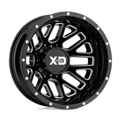 XD XD843 GRENADE DUALLY Gloss Black Milled - Rear 17x6.5 -140 8X210 154.3