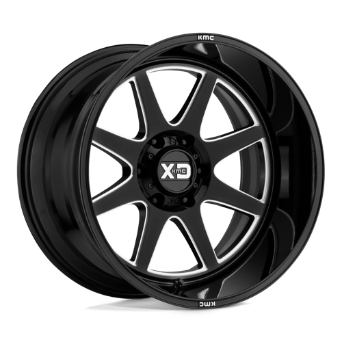 XD XD844 PIKE Gloss Black Milled 20x9 +0 8X165.1 125.5