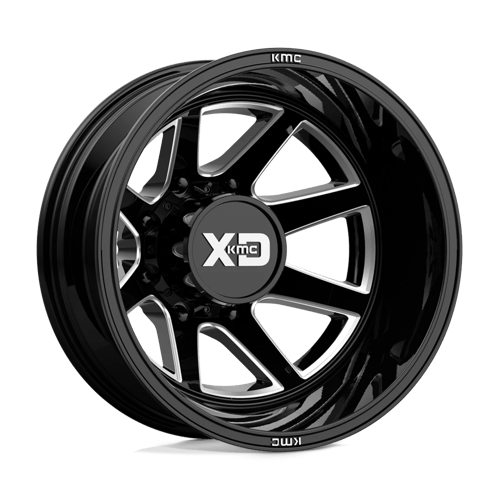 XD XD845 PIKE DUALLY Gloss Black Milled - Rear 22x8.25 -202 8X200 142
