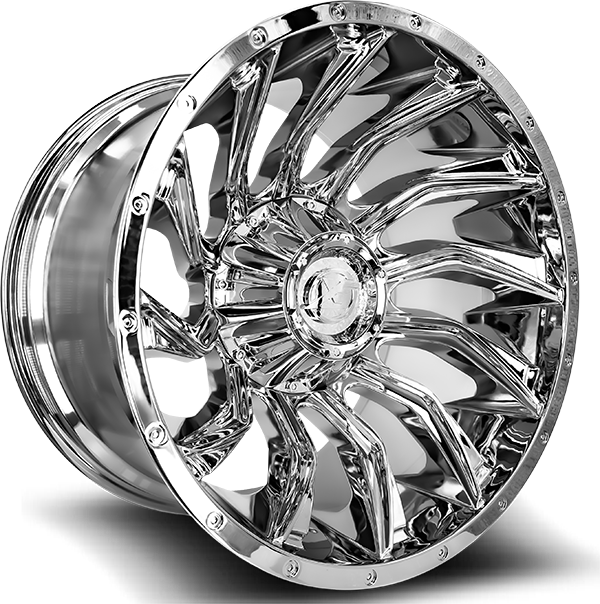 XF OFFROAD XF-224 Chrome 24x14 -76 5x127/5x139.7 78.1