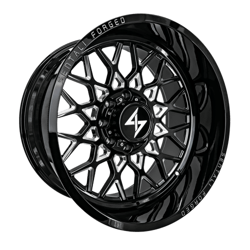 SENTALI FORGED SF-5 Gloss Black Milled 24x14 -76 6x139.7 106.2