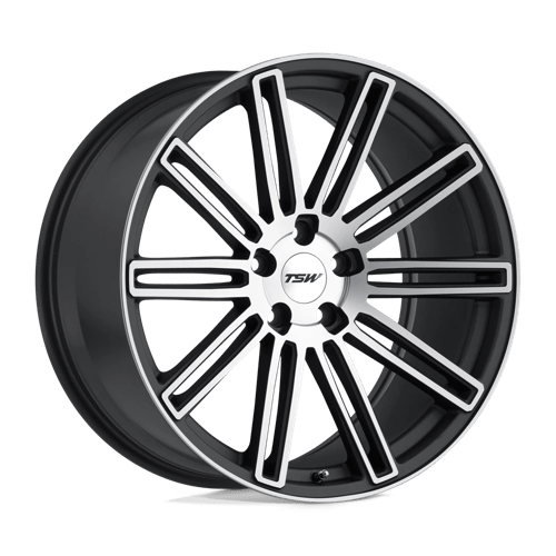 TSW CROWTHORNE Matte Gunmetal W/ Matte Machine Face 18x9.5 +20 5X120 76.1