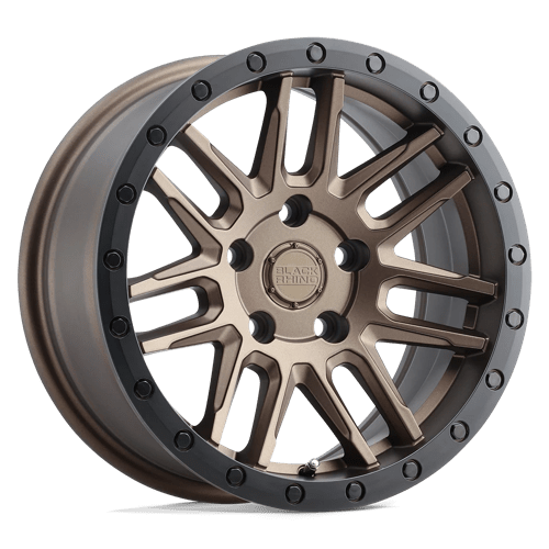 Black Rhino Hard Alloys ARCHES Bronze W/ Black Ring 15x7 +15 5X100 56.1