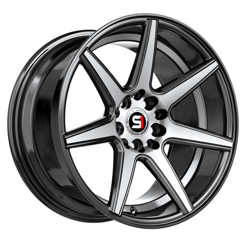 SPEC-1 RACING SP-73 Gloss Black Machined / Undercut 18x8 +38 5x114.3/5x120 73.1