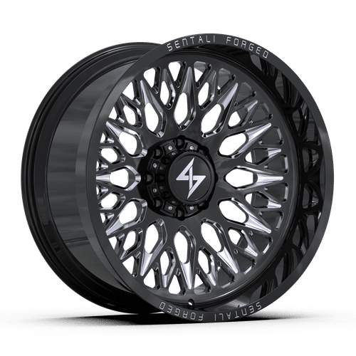 SENTALI FORGED SF-6 Gloss Black Milled 28x16 -99 8x170 125.2