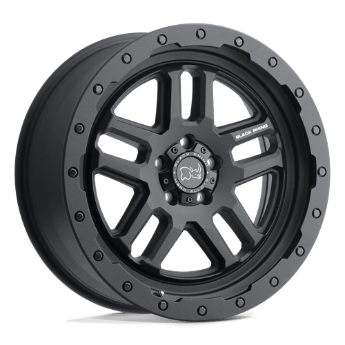 Black Rhino Hard Alloys BARSTOW Textured Matte Black 20x9.5 +12 6X139.7 112