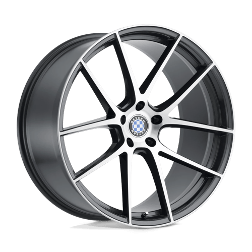 Beyern RITZ Gloss Gunmetal W/ Brushed Face 18x9.5 +35 5X120 72.6