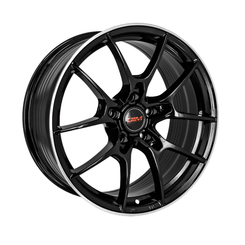 DIM WC001 BLACK SILVER LIP Black Silver Lip 18x8 +40 5x108