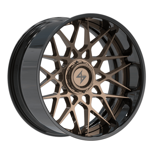 SENTALI BARREL FORGED XTREME BFX5 Gloss Black Lip / Gloss Bronze Centre 22x10 -24 6x135/6x139.7 106.1
