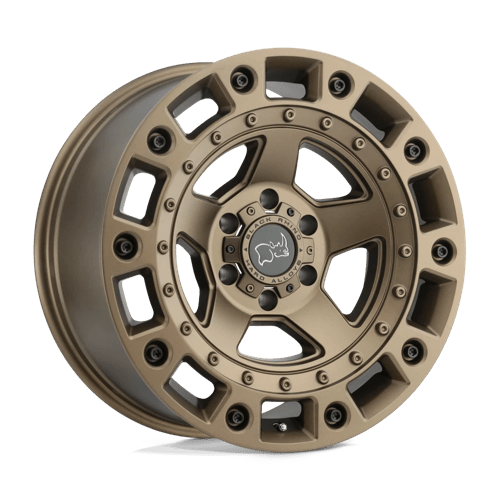 Black Rhino Hard Alloys CINCO Bronze W/ Black Bolts 18x9.5 +12 6X139.7 112.1