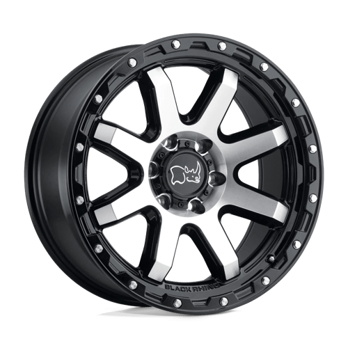 Black Rhino Hard Alloys COYOTE Gloss Black W/ Machined Face & Stainless Bolts 20x9 +2 5X139.7 78.1