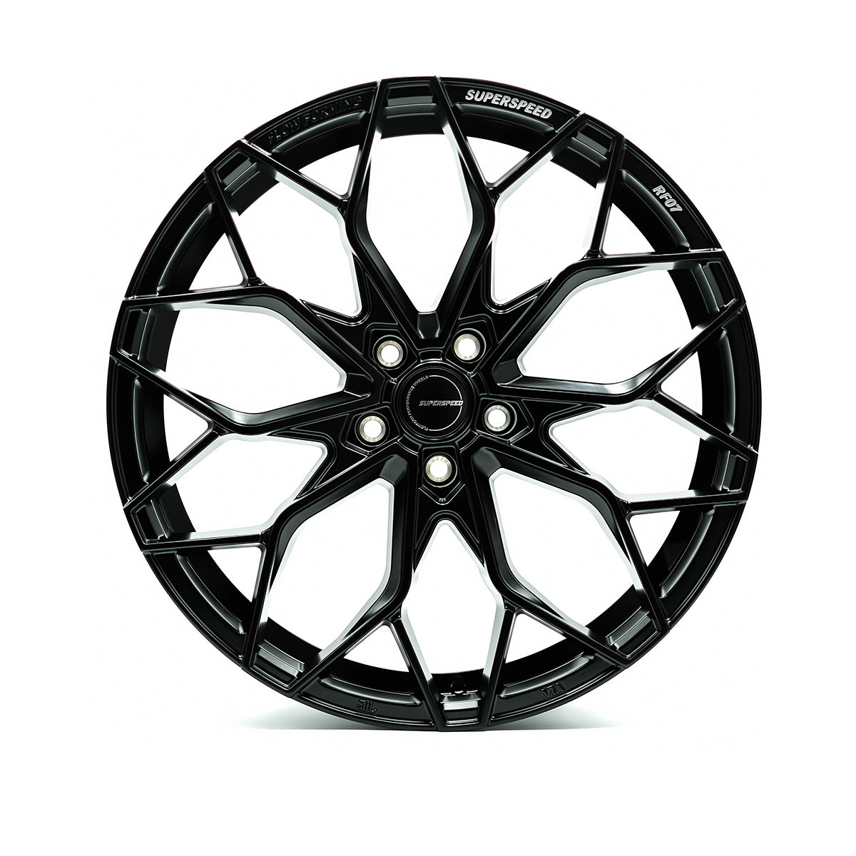 SUPERSPEED RF07 Matt Black 20x9 +30 5x120 74.1