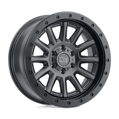 Black Rhino Hard Alloys DUGGER Gun Black W/ Black Rock Guard 20x9 +0 6X139.7 112.1