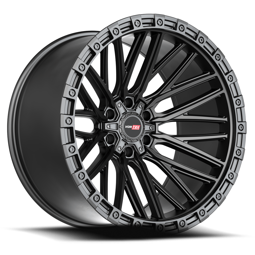 VORTEK VRT-608 Matte Black 22x12 -44 5x127/5x139.7 78.1