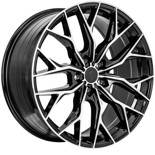 SENTALI STREET SS2 Gloss Black Machined Face 18x8.5 +35 5x114.3 73.1