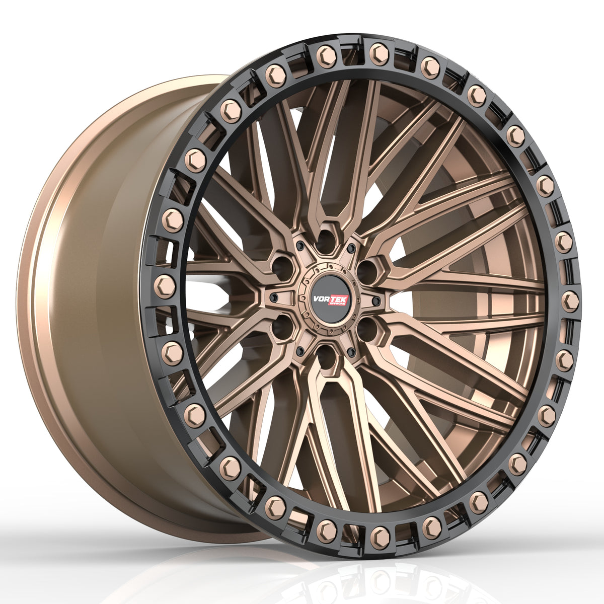 VORTEK VRT-608 Matte Bronze Black Bead Ring 22x12 -44 6x135/6x139.7 106.1
