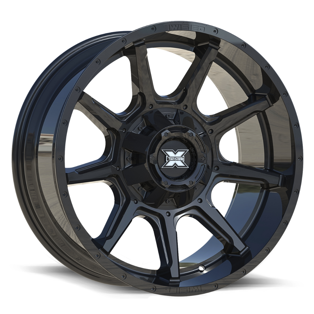 TWISTED OFF-ROAD TW2 Gloss Black 20x9 +12 8x165.1/8x180 0