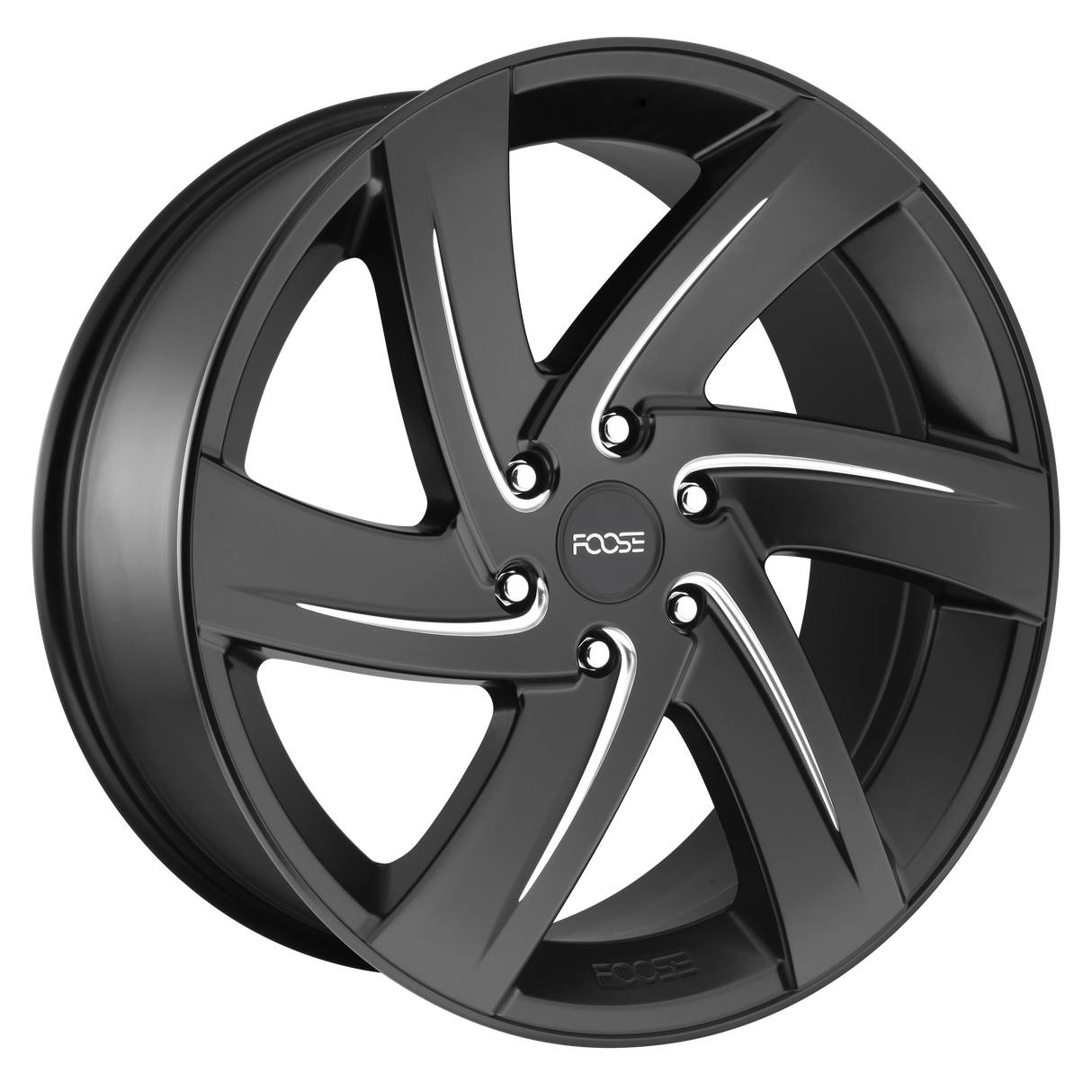 Foose F167 BODINE Matte Black Milled 22x9.5 +25 6X139.7 78.1
