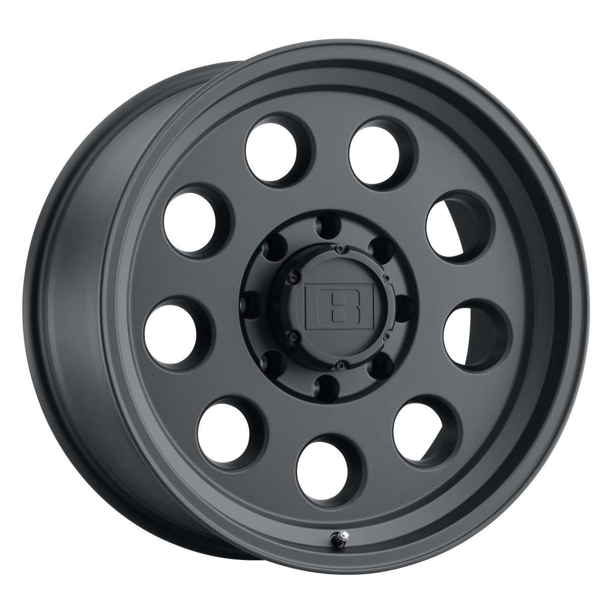 Level 8 HAULER Matte Black 17x8.5 -6 6X139.7 112.1