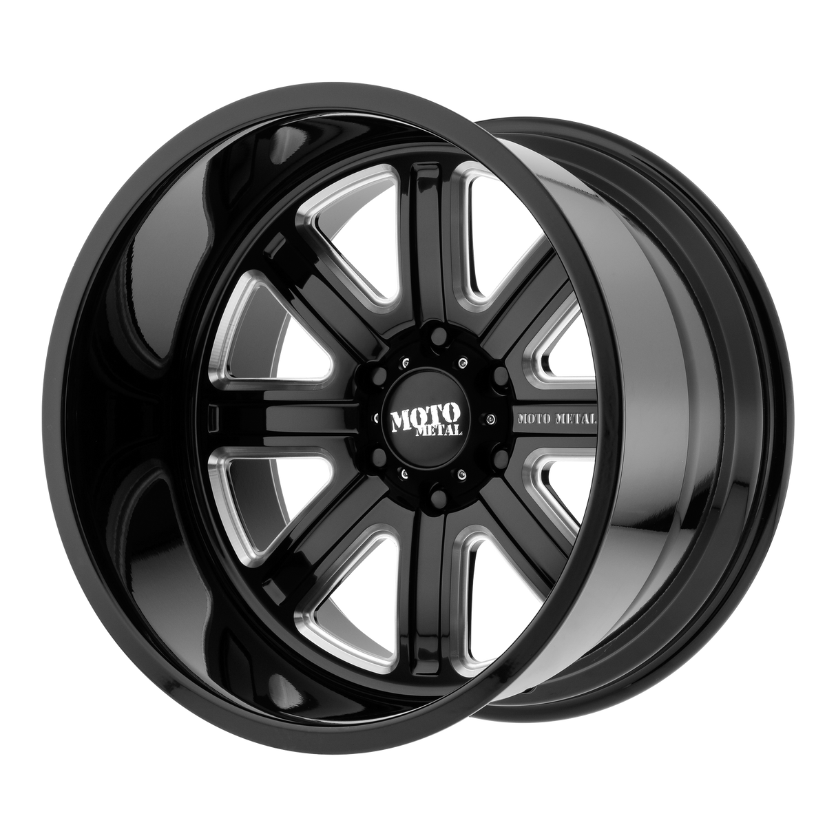 Moto Metal MO402 Gloss Black Milled 20x10 -24 6X139.7 106.25
