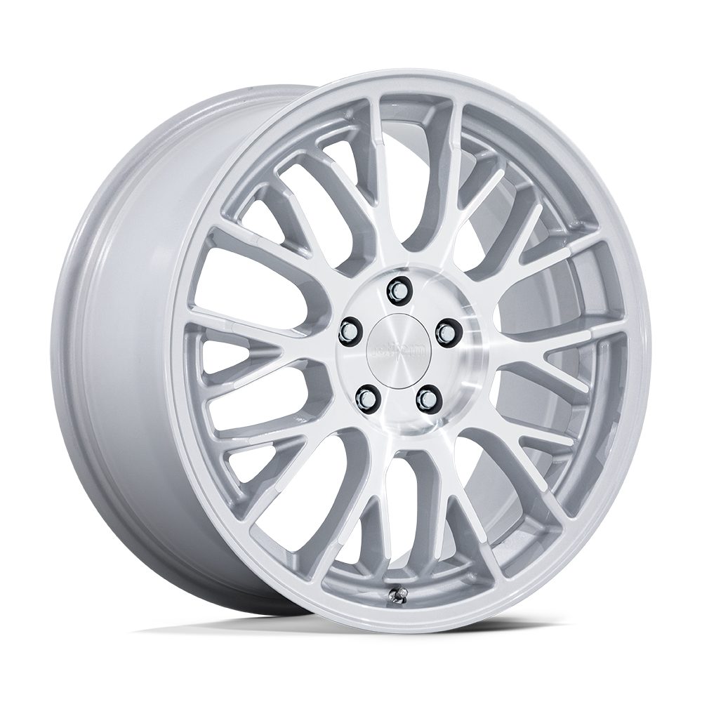 Rotiform RC204 PHX Gloss Silver W/ Machined Face 19x10 +40 5X112 66.56