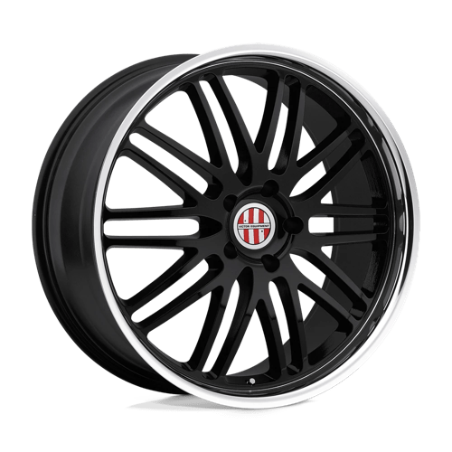 Victor Equipment LEMANS Gloss Black W/ Mirror Cut Lip 19x11 +52 5X130 71.5