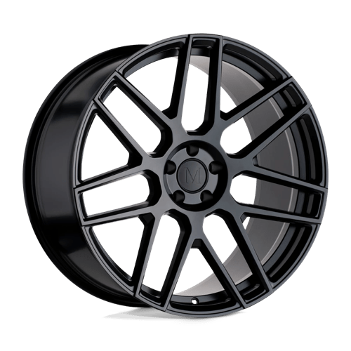 Mandrus MIGLIA Semi Gloss Black Rf 22x10.5 +38 5X112 66.56