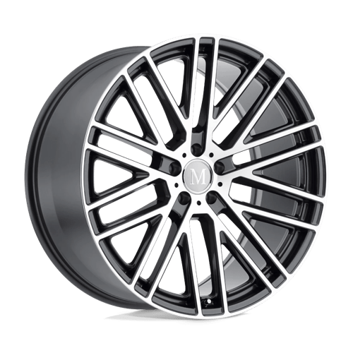 Mandrus MASCHE Gloss Gunmetal W/ Mirror Cut Face 20x10 +40 5X112 66.56