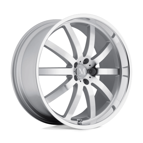 Mandrus WILHELM Silver W/ Mirror Cut Face & Lip 20x10 +25 5X112 66.56