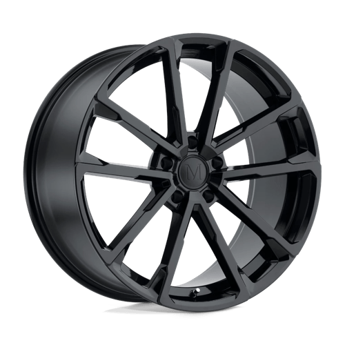 Mandrus WOLF Gloss Black 22x10.5 +35 5X130 84.1