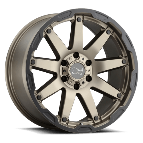 Black Rhino Hard Alloys OCEANO Matte Bronze W/ Black Ring 20x9.5 +12 6X135 87.1