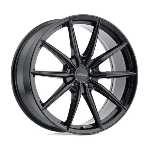 Petrol P4B Gloss Black 17x8 +40 5X114.3 76.1