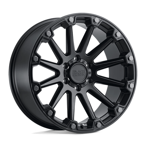 Black Rhino Hard Alloys PINNACLE Semi Gloss Black W/ Gunmetal Bolts 17x8.5 -18 6X139.7 112.1