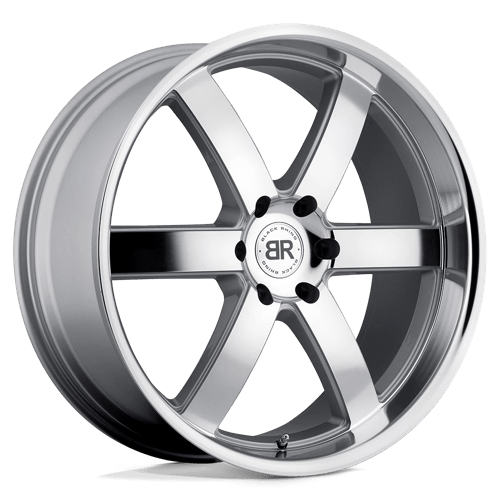 Black Rhino Hard Alloys PONDORA Silver W/ Machine Face & Lip 24x10 +25 6X139.7 112
