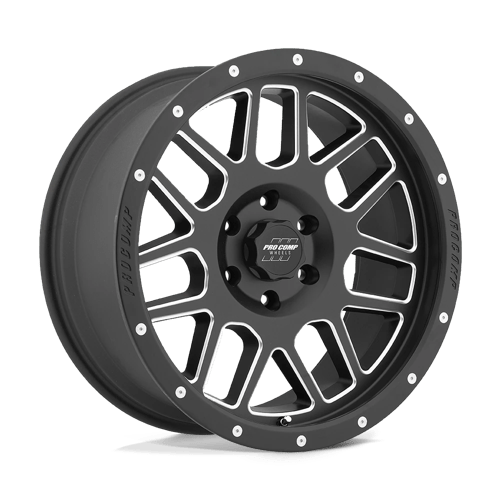 Pro Comp Alloys PA40 VERTIGO Satin Black Milled 20x9 -12 6X139.7 108