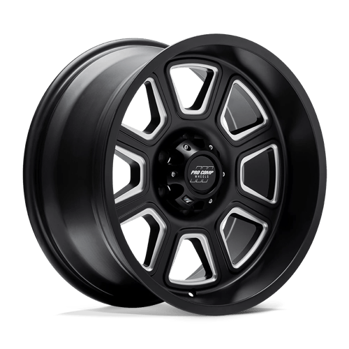 Pro Comp Alloys PA64 GUNNER Satin Black Milled 17x9 -6 5X127 71.5