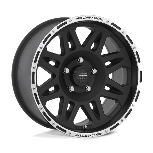 Pro Comp Alloys PA5 TORQ Flat Black Machined 17x9 -6 5X127 83.06