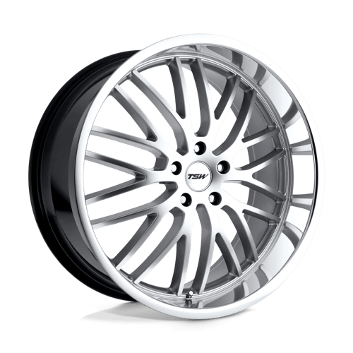 TSW SNETTERTON Hyper Silver W/ Mirror Cut Lip 20x8.5 +35 5X120 76.1