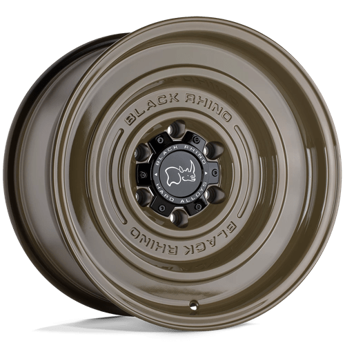 Black Rhino Hard Alloys SOLID Gloss Alligator Green 17x9.5 -18 5X127 71.6